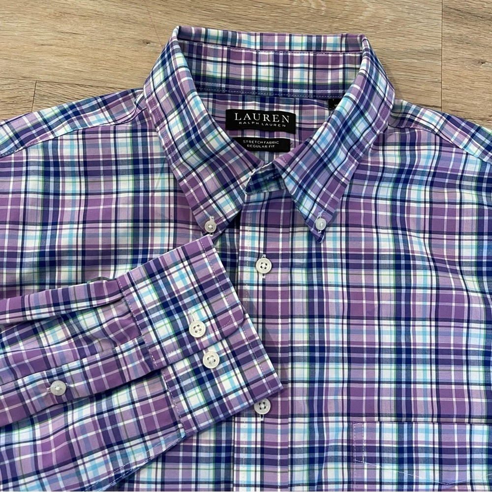 Purple Plaid Men's Shirt